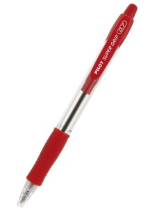 Boligrafo Pilot Super Grip 0.7 F c/Rojo
