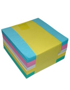 Cubo de Papel de colores 9 X 9 (500 hjs)