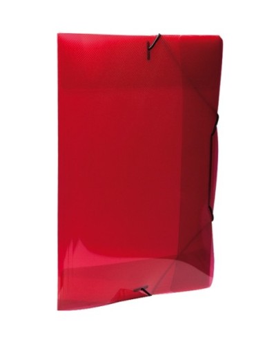 Folder Plastico con Liga Dello Oficio Color Rojo