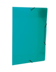 Folder Plastico con Liga Dello Oficio Color Verde