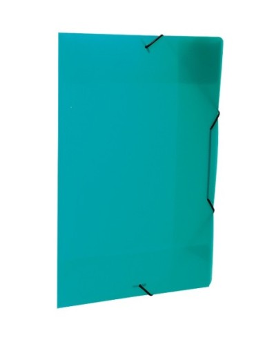 Folder Plastico con Liga Dello Oficio Color Verde