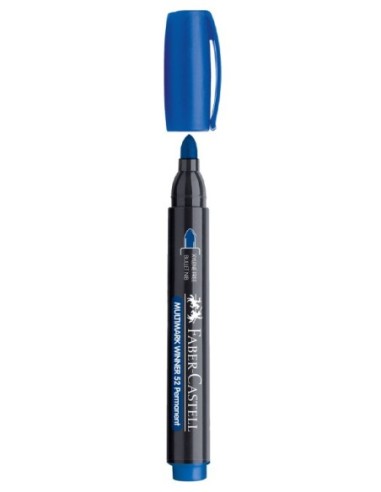 Marcador Permanente Faber Castell 52 Color Azul