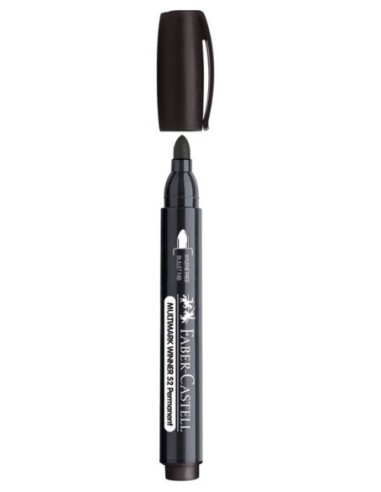 Marcador Permanente Faber Castell 52 Color Negro