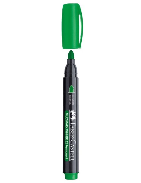Marcador Permanente Faber Castell 52 Color Verde