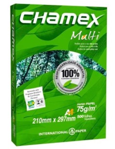 Papel Bond Chamex A4 75grs.(500hjs.)
