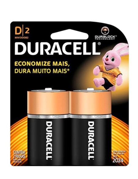 Pilas Duracell  D2 (grande)