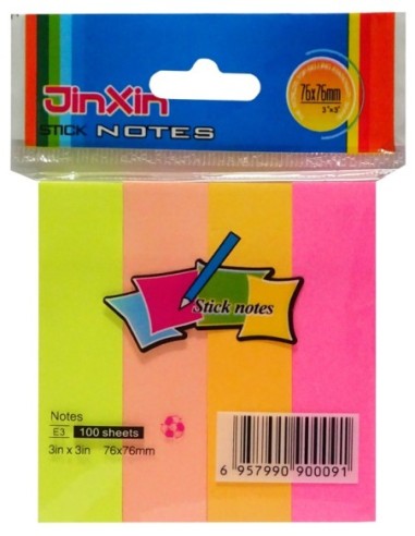 Banderitas de Papel Neon 4 colores (19x76mm) 400h
