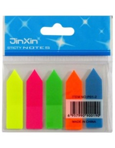 Banderitas Flecha Neon 5 col. Stick