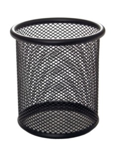 Porta Lapiz Malla Metalico Dingli c/Negro