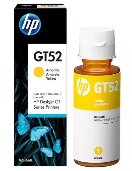 Recarga HP GT52 Amarillo GT 5810/5820 - INK TANK 315/415 - SMART TANK 500/515/530 - 70ml