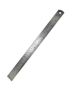 Regla Metalica 30cms. Stainless