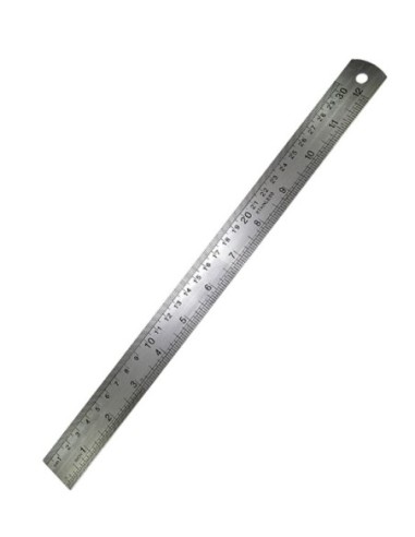 Regla Metalica 30cms. Stainless