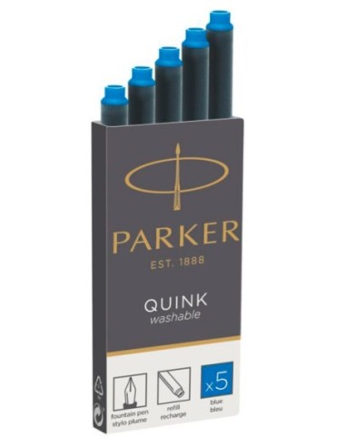 Repuesto Parker para Plumafuente Azul  x  5unid.