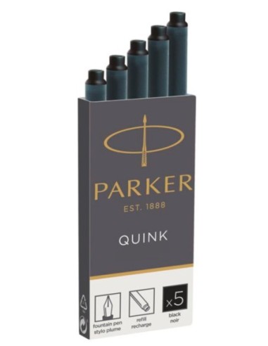 Repuesto Parker para Plumafuente Negro x  5unid.