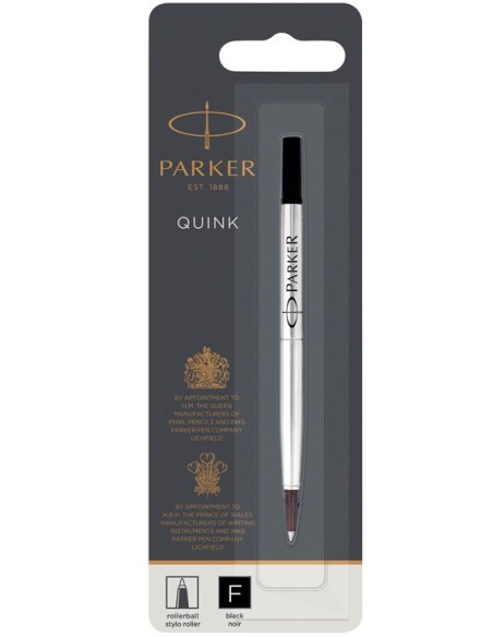 Repuesto Parker Roller Ball 0.5mm. Fino Color Negro