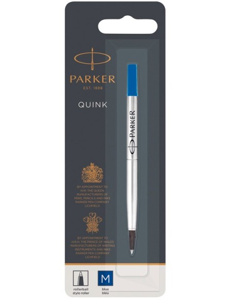Repuesto Parker Roller Ball 0.8mm. Medium Color Azul