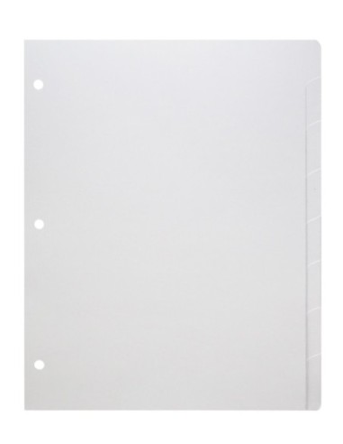 Separadores de Cartulina NCOSAS Carta 8 pest blanco