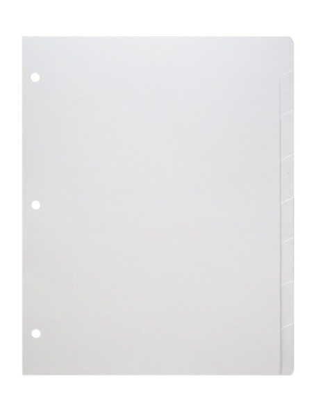 Separadores de Cartulina NCOSAS Carta 8 pest blanco
