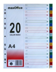 Separadores Plasticos MaxOffice A4 (A-Z)