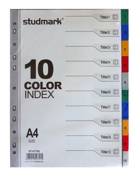 Separadores Plasticos Studmark A4 (1-10)