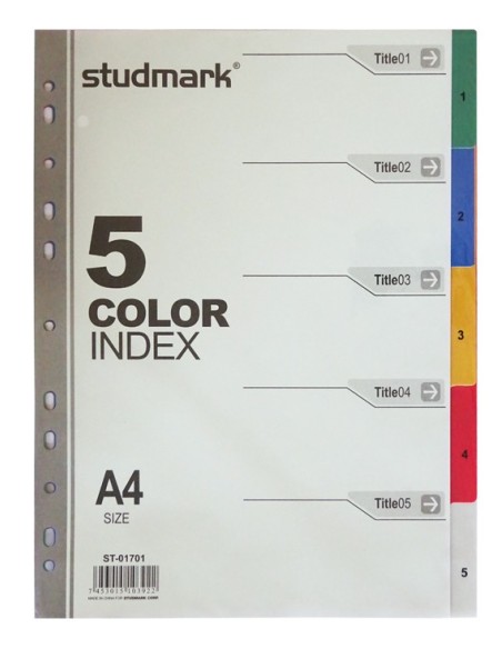 Separadores Plasticos Studmark A4 (1-5)