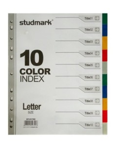 Separadores Plasticos Studmark Carta (1-10)