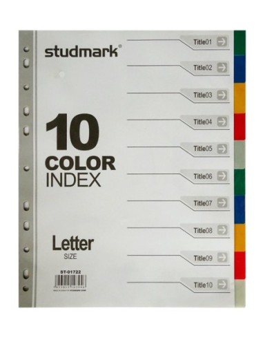 Separadores Plasticos Studmark Carta (1-10)