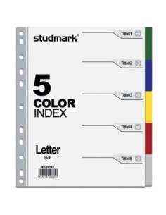 Separadores Plasticos Studmark Carta (1-5)
