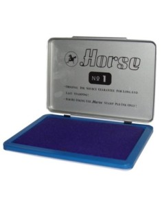 Tampo Horse No. 1 Color Azul (9.5cm x 14cm)